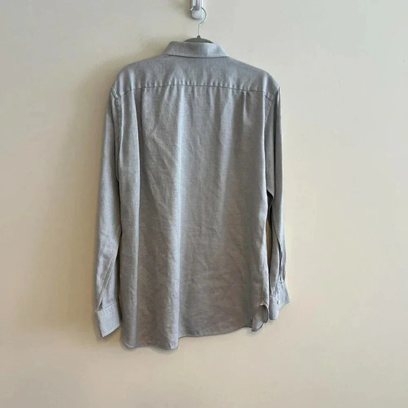 Ermenegildo Zegna Micro Diamond Print Button Down 42 / 16.5 - Picture 4 of 7